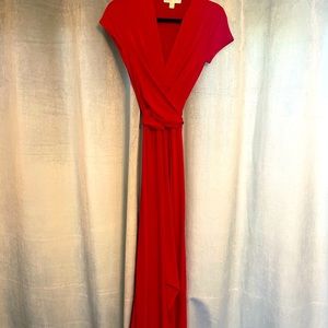 Michael Michael Kors red wrap dress